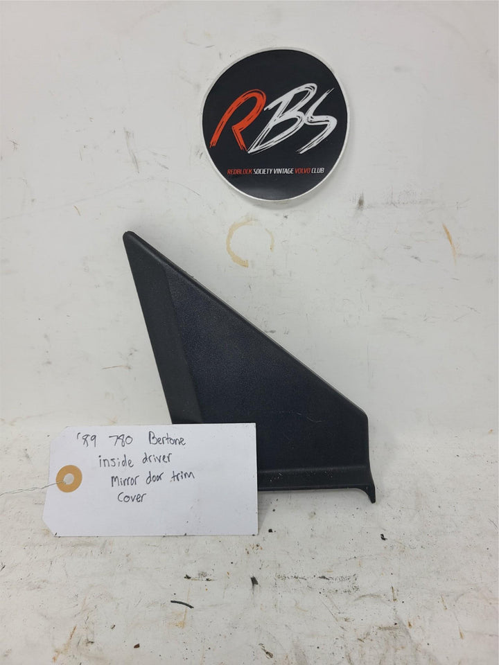 Volvo 780 Bertone Driver Mirror Door Trim Cover OEM 1396131 Interior Panel