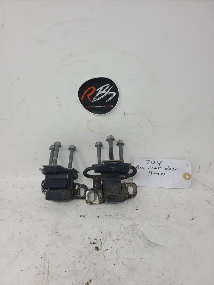 Volvo 740 744 Rear Right Door Hinges OEM Upper & Lower Set 1985-1992 Genuine