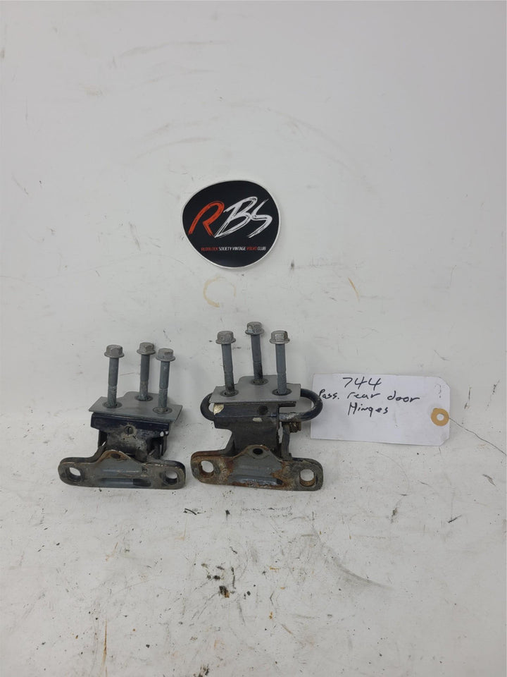 Volvo 740 744 Rear Right Door Hinges OEM Upper & Lower Set 1985-1992 Genuine