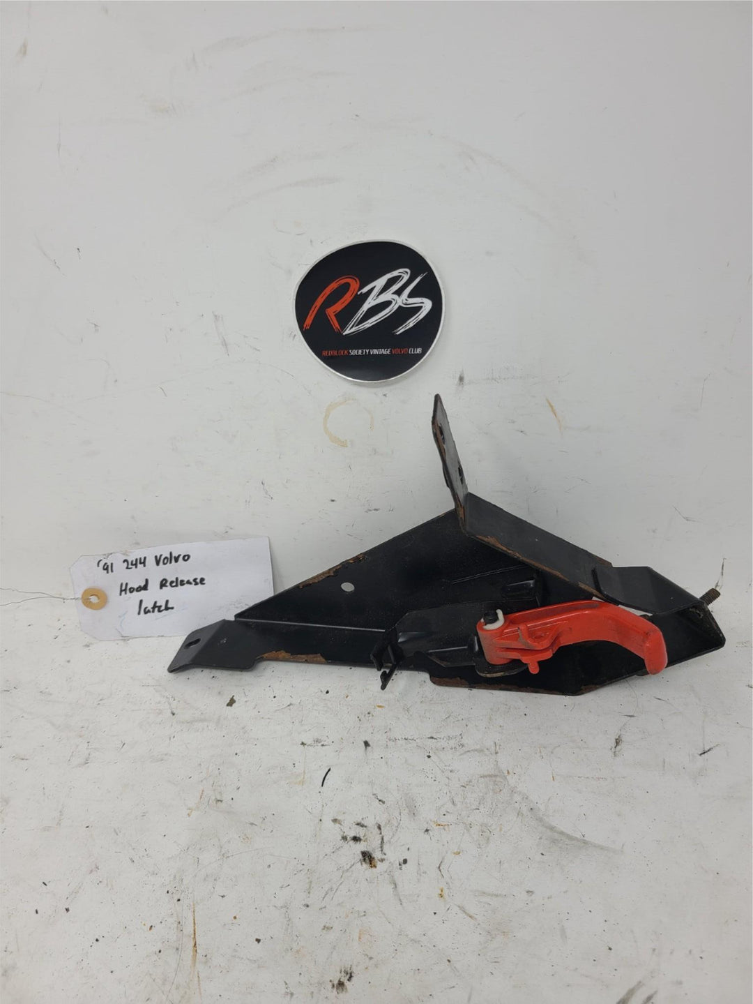 Volvo 240 244 Hood Release Latch Assembly OEM 1986-1993 Genuine Engine Bay Handl