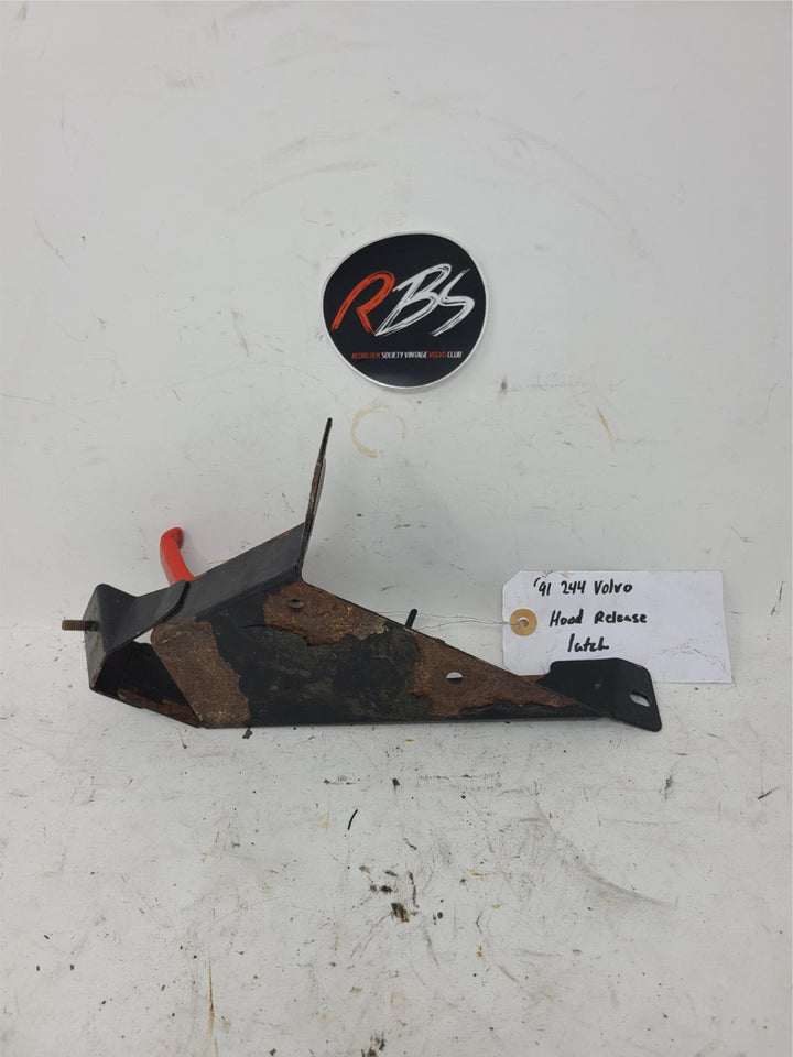 Volvo 240 244 Hood Release Latch Assembly OEM 1986-1993 Genuine Engine Bay Handl
