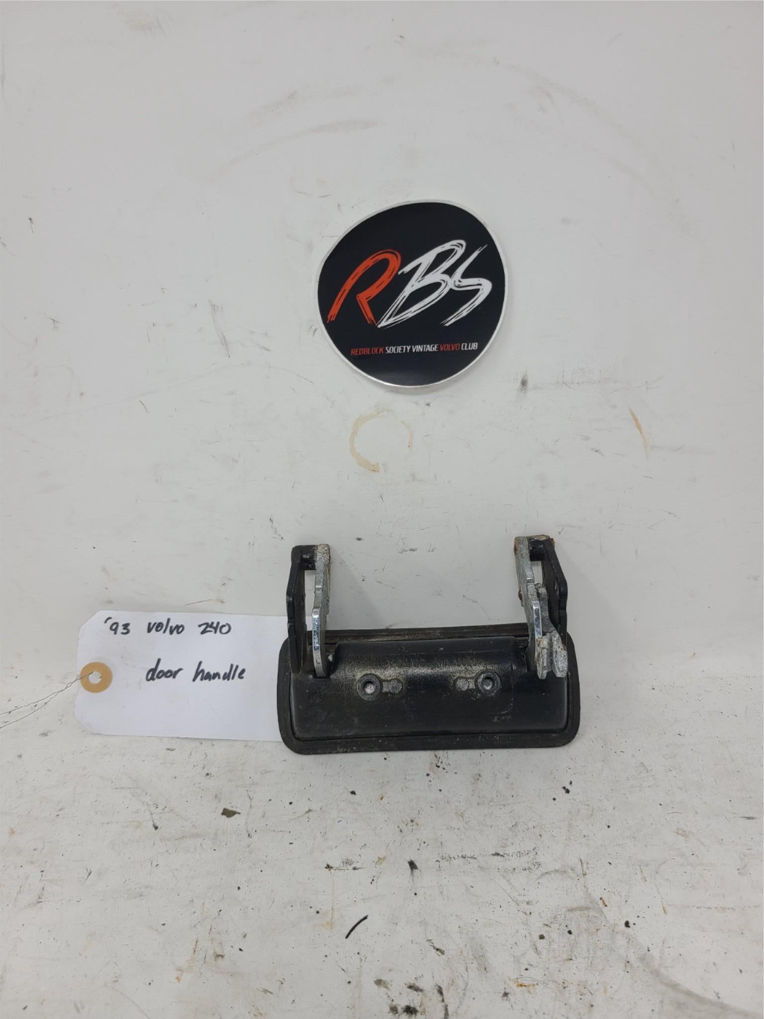 Volvo 240 Exterior Door Handle Black w/ Chrome Trim OEM 1981-1993