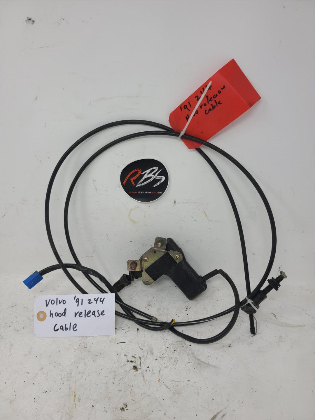 Volvo 240 244 245 Hood Release Cable Handle Assembly OEM 1975–1993