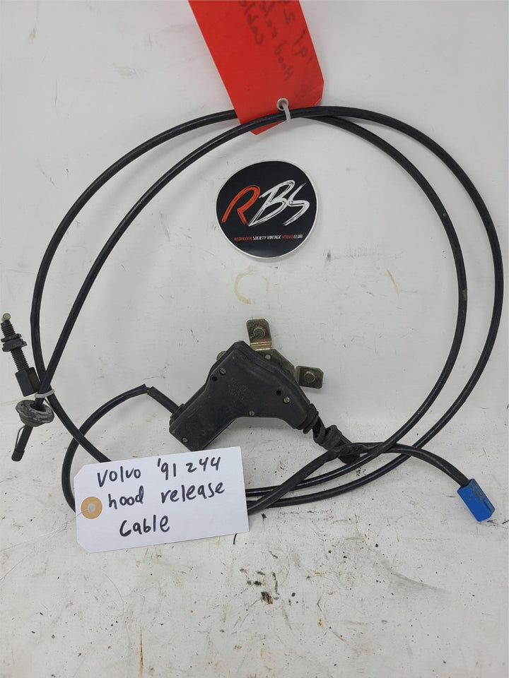 Volvo 240 244 245 Hood Release Cable Handle Assembly OEM 1975–1993