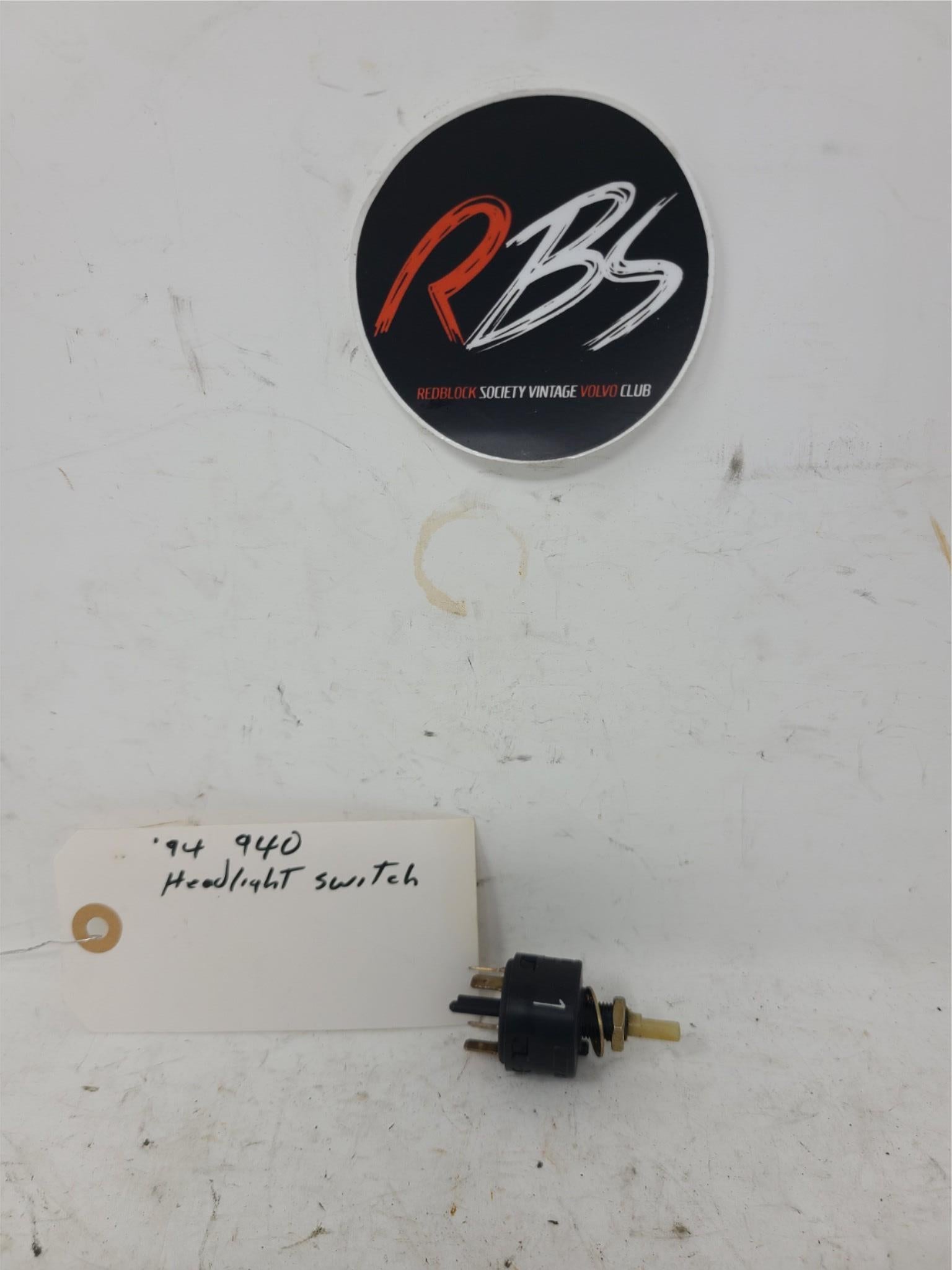 Volvo 940 Headlight Switch OEM 1362699 12V 1991–1995 740 940 Dash