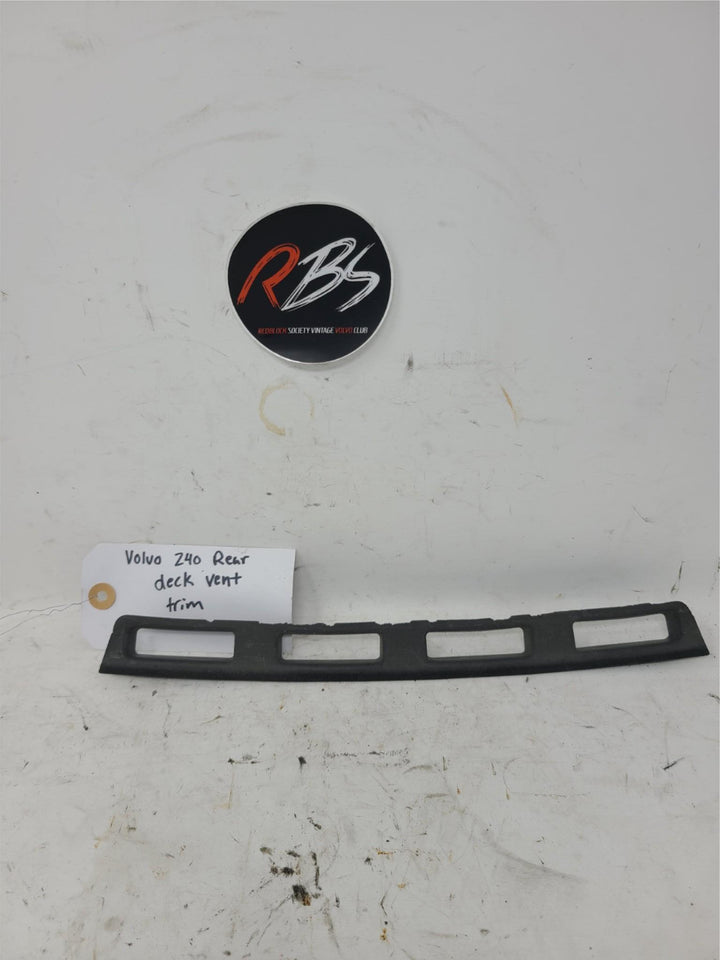 Volvo 240 Rear Deck Vent Trim Black OEM 1981–1993 Interior Grille Panel