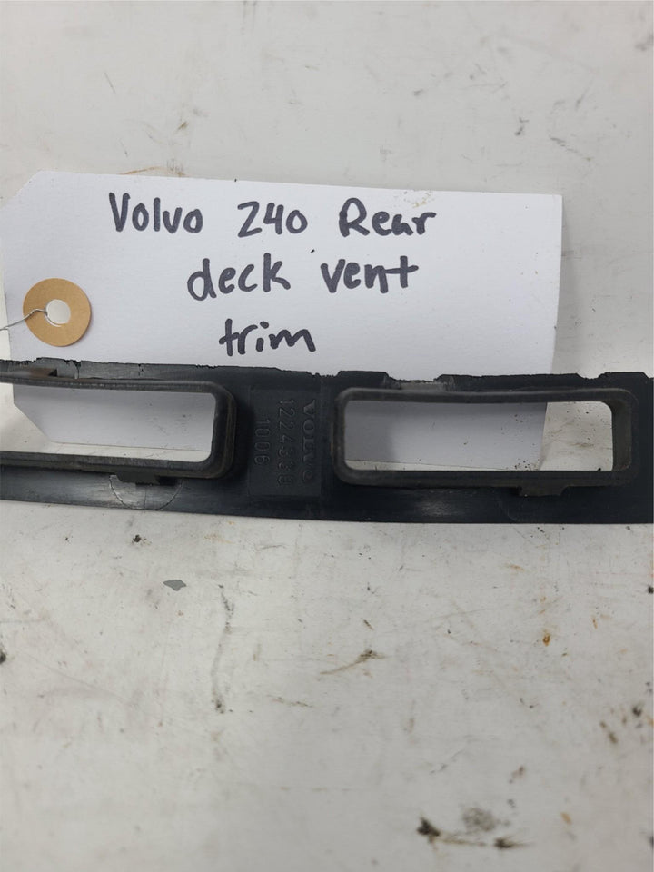 Volvo 240 Rear Deck Vent Trim Black OEM 1981–1993 Interior Grille Panel