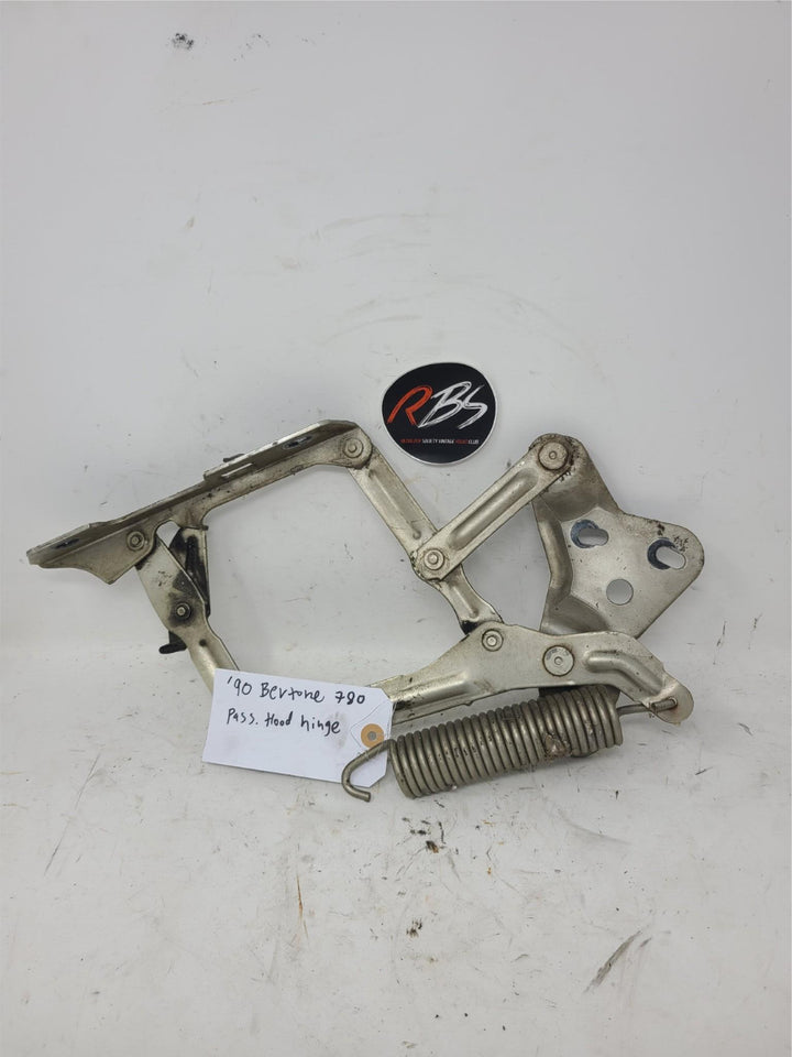 Volvo 780 Bertone Hood Hinge Assembly LH / RH OEM 1986-1990 Metal Spring