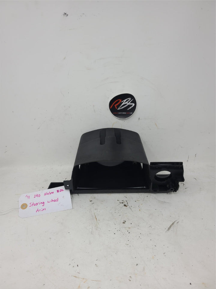 Volvo 240 DL Steering Column Upper Trim Cover OEM 3540245 1991 Black Panel