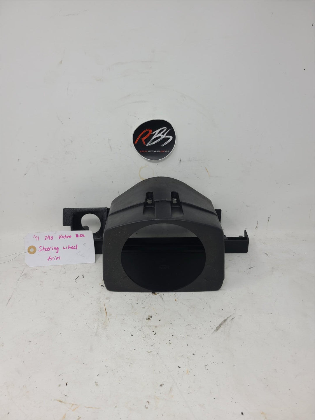 Volvo 240 DL Steering Column Upper Trim Cover OEM 3540245 1991 Black Panel