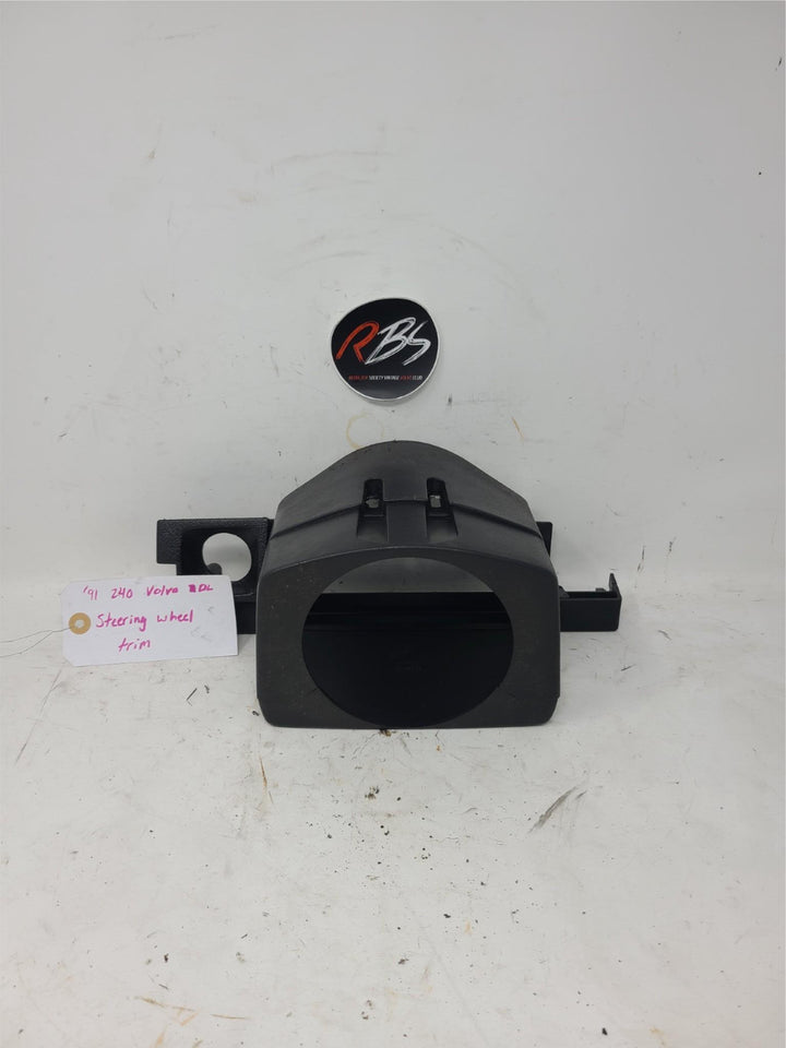 Volvo 240 DL Steering Column Upper Trim Cover OEM 3540245 1991 Black Panel