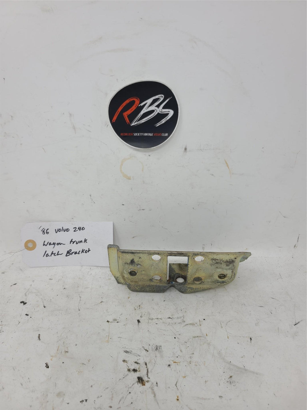 Volvo 240 Wagon Trunk Latch Bracket OEM 1986 Tailgate Catch Mount 245 240DL
