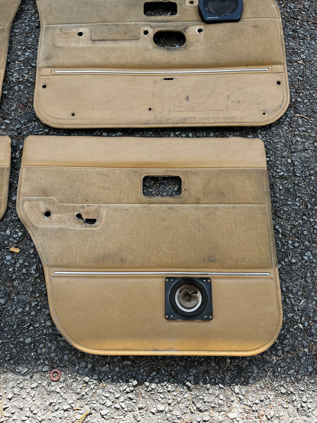 Volvo 240 Tan Door Card Set Used