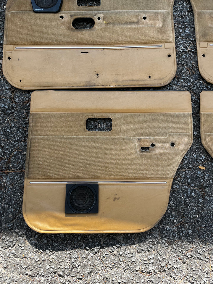 Volvo 240 Tan Door Card Set Used