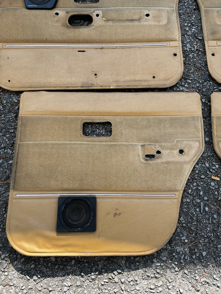 Volvo 240 Tan Door Card Set Used