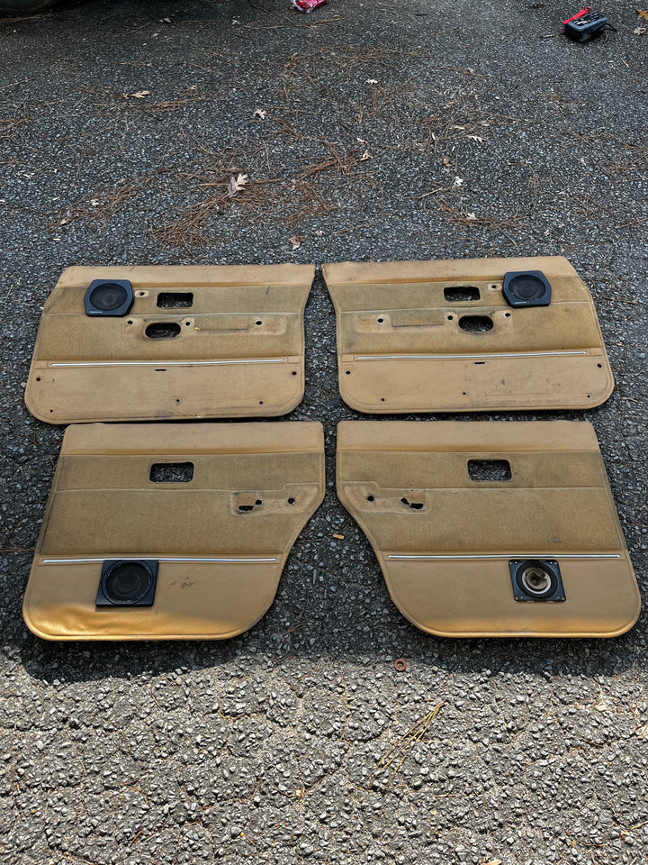 Volvo 240 Tan Door Card Set Used