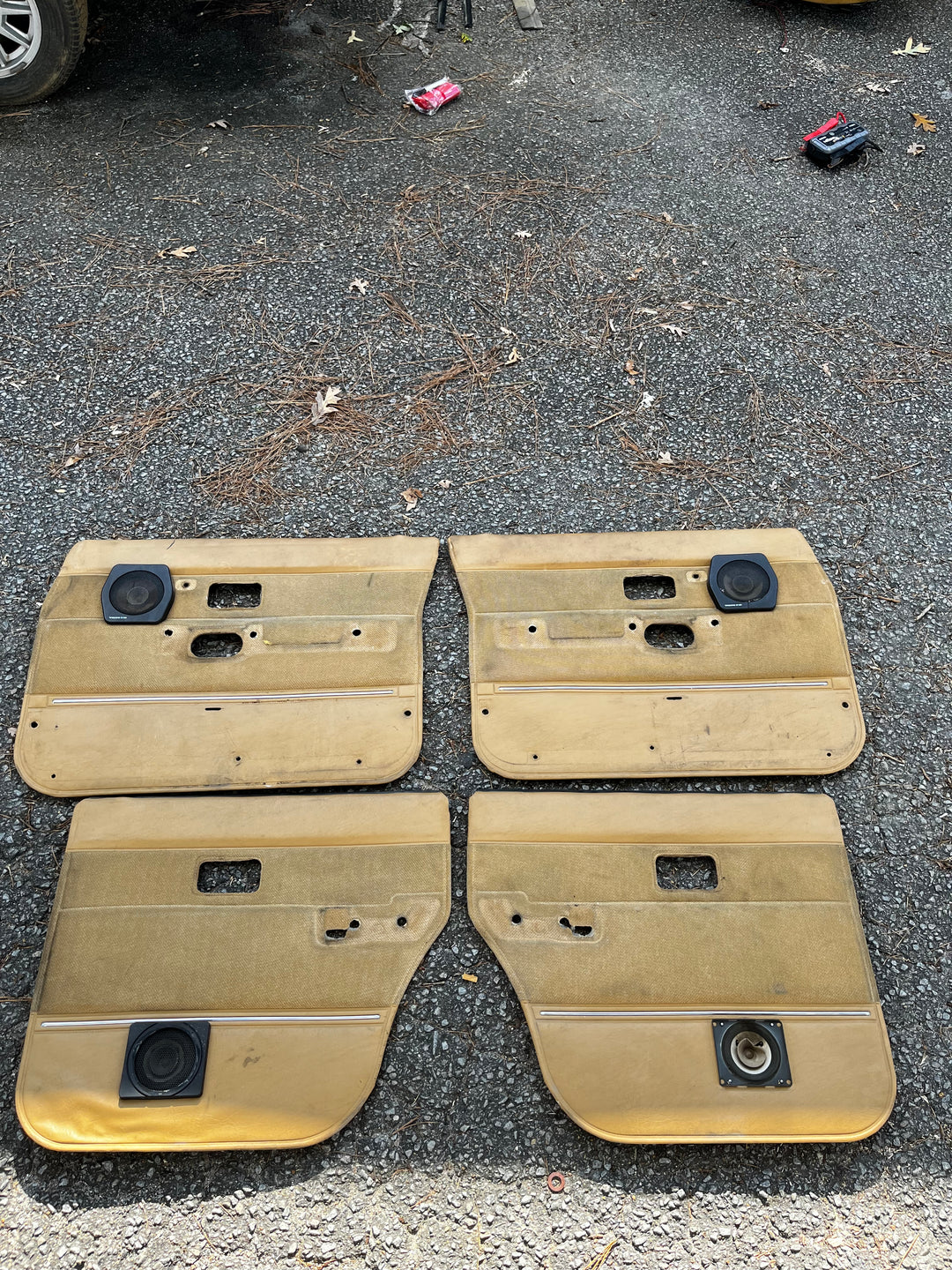 Volvo 240 Tan Door Card Set Used