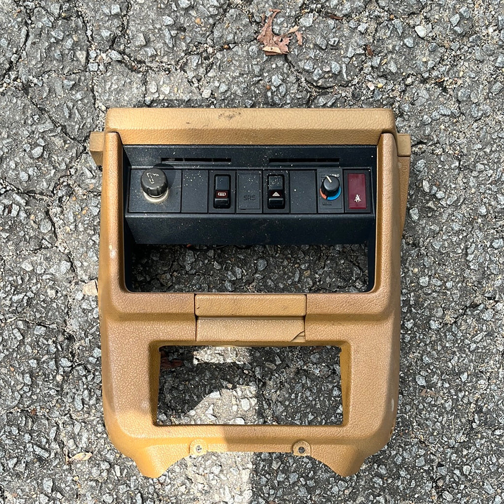 Volvo 240 Used Center Console Tan with SRS Redblock Society