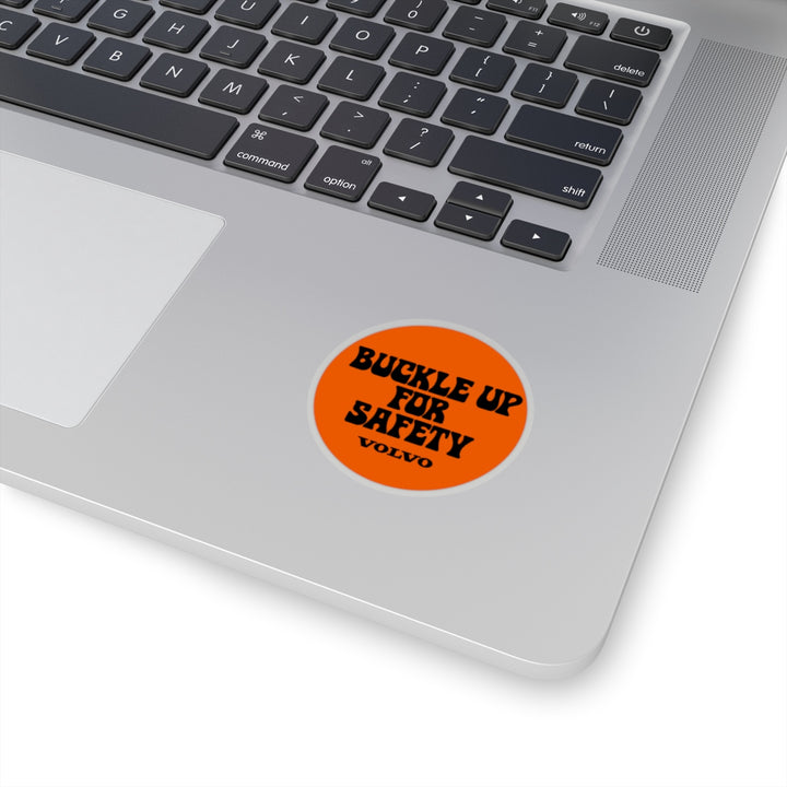 "Buckle Up" Orange Kiss Cut Sticker