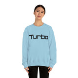 "Turbo" Black Font Colorful Crewneck Sweatshirt