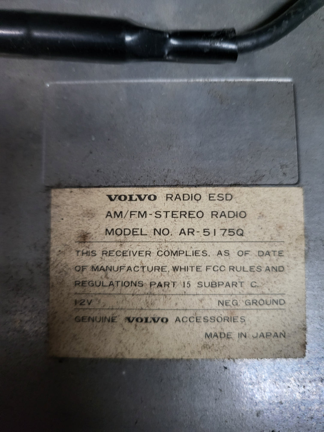 Volvo 240 Radio Used