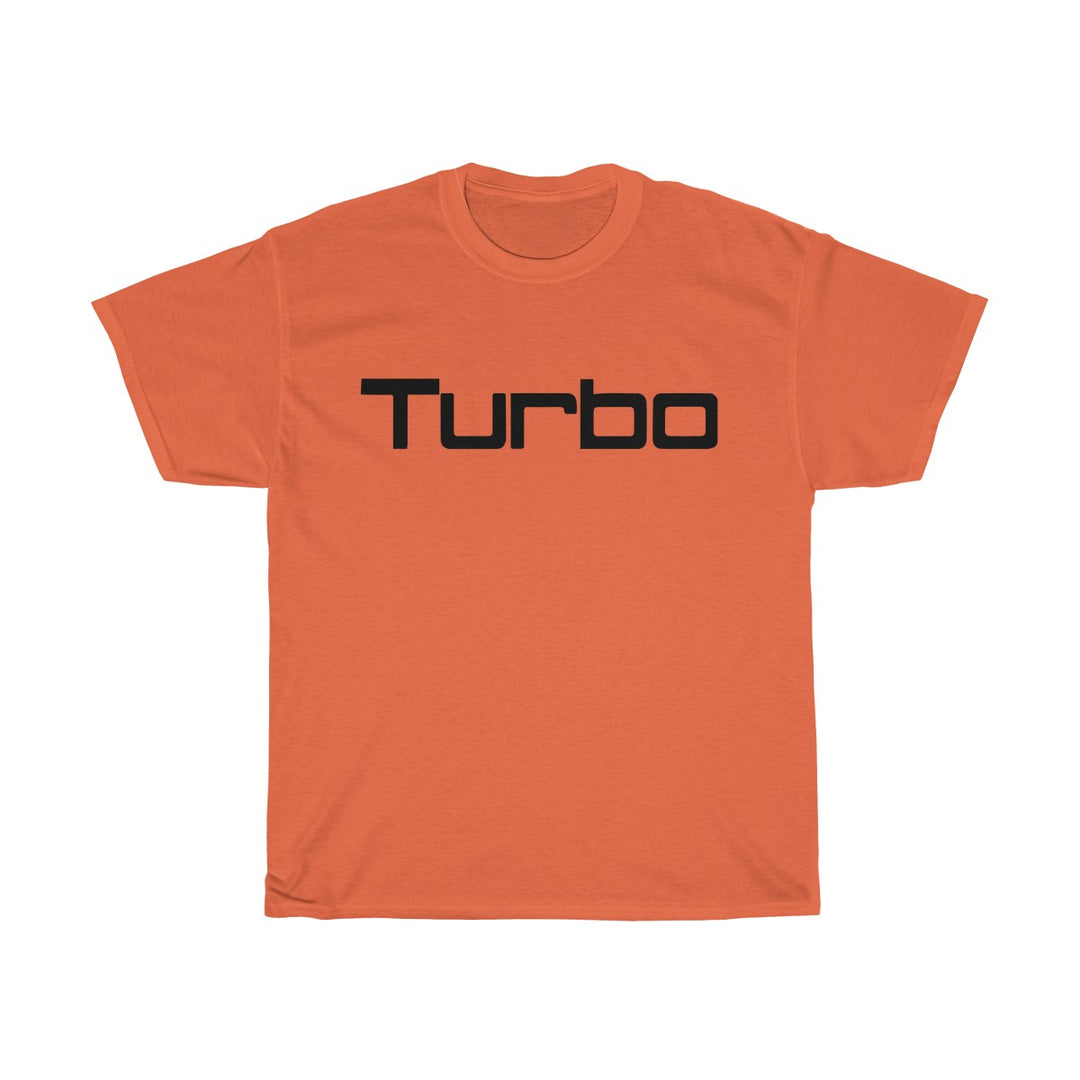"Turbo" Black Font Colorful Cotton T-Shirt