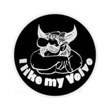 "I Like My Volvo" Black Vintage Sticker