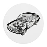 Volvo 140 Cutout Mouse Pad