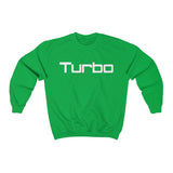 "Turbo" White Font Colorful Crewneck Sweatshirt