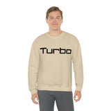 "Turbo" Black Font Colorful Crewneck Sweatshirt
