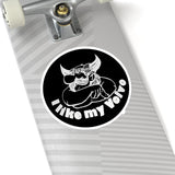 "I Like My Volvo" Black Vintage Sticker