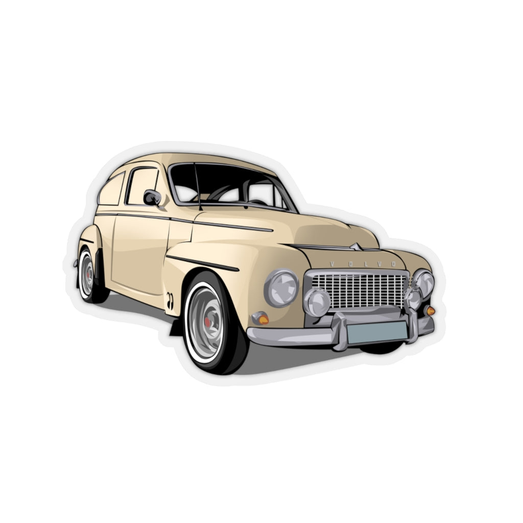 Volvo PV 544 Cream Sticker