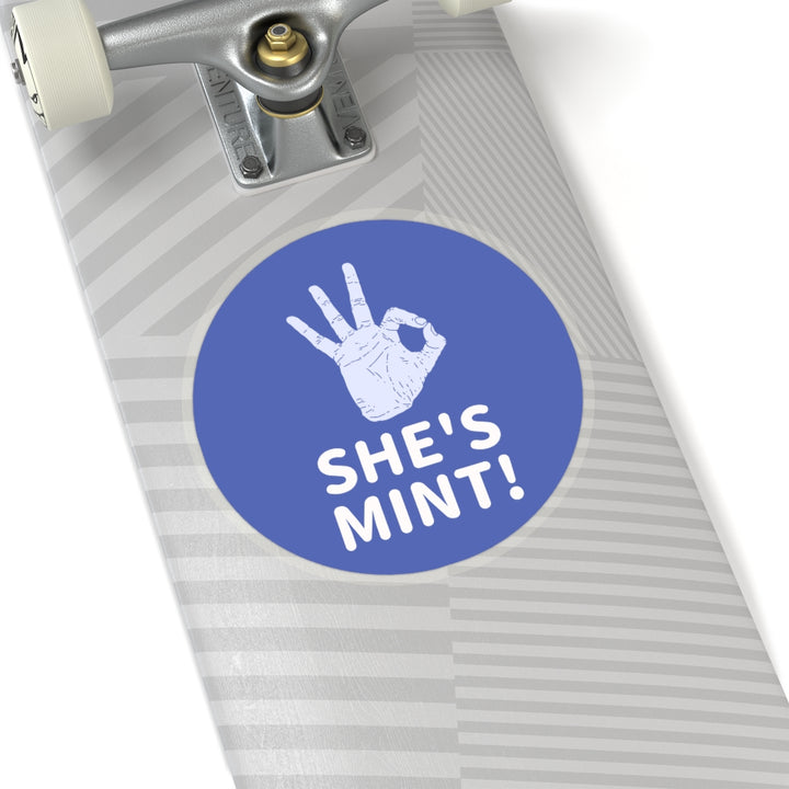 "She's Mint!" Vintage Sticker