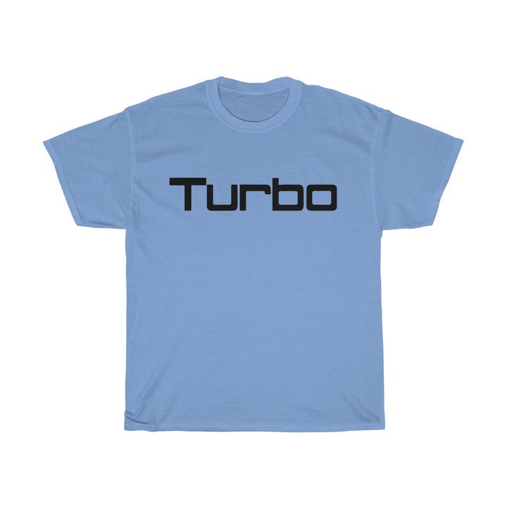 "Turbo" Black Font Colorful Cotton T-Shirt