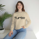 "Turbo" Black Font Colorful Crewneck Sweatshirt